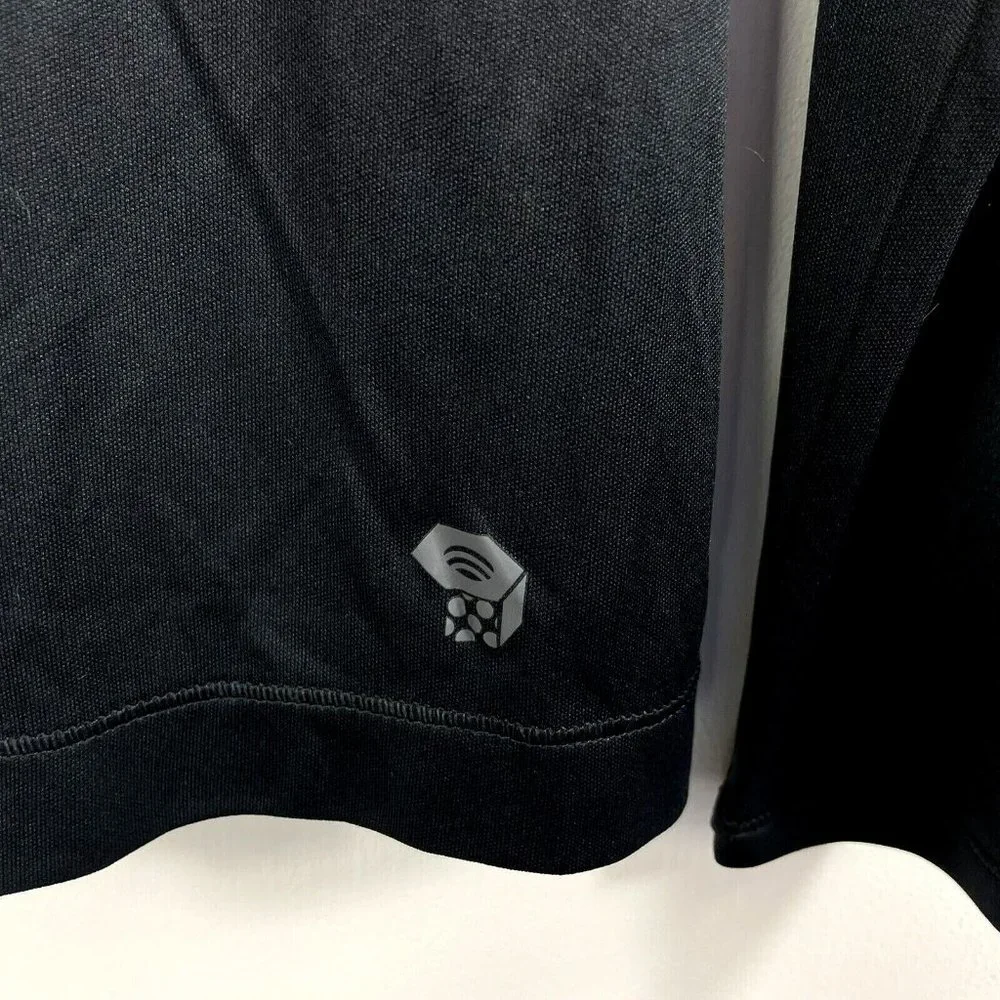 Mountain Hardwear Womens 1/4 Zip Shirt Size Medium Black Wicked Long Sleeve - Picture 2 of 7